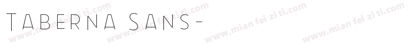 Taberna Sans字体转换
